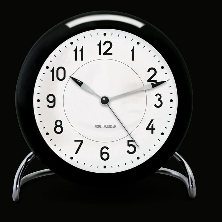 AJ Station bordsklocka, svart Arne Jacobsen Clocks