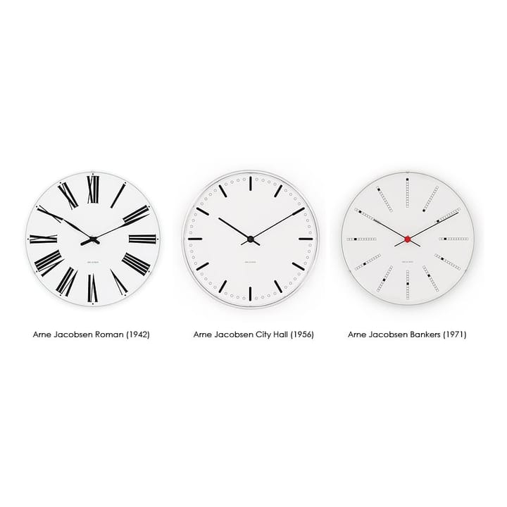 Arne Jacobsen Bankers klocka, Ø 290 mm Arne Jacobsen Clocks