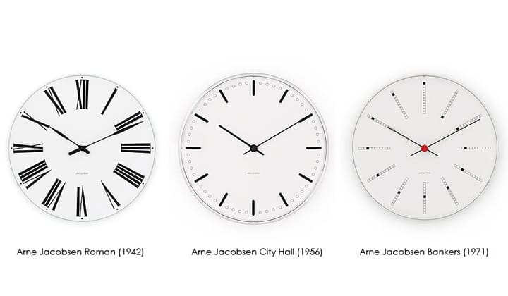 Arne Jacobsen Bankers klocka, Ø 480 mm Arne Jacobsen Clocks