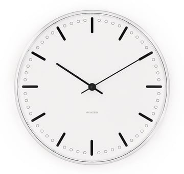 Läs mer om Arne Jacobsen Clocks Arne Jacobsen City Hall klocka Ø 210 mm