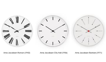 Arne Jacobsen City Hall klocka - Ø 290 mm - Arne Jacobsen Clocks