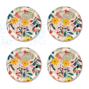 Läs mer om Åry Home Flower glasunderlägg Ø11 cm 4-pack Pink