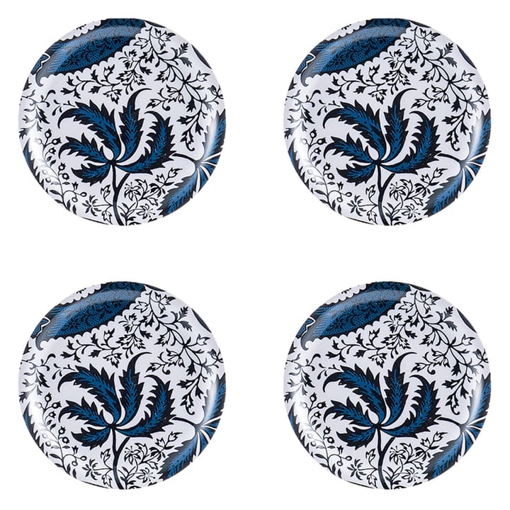 Indian Indigo glasunderlägg 4-pack - Ø 11 cm - Åry Home