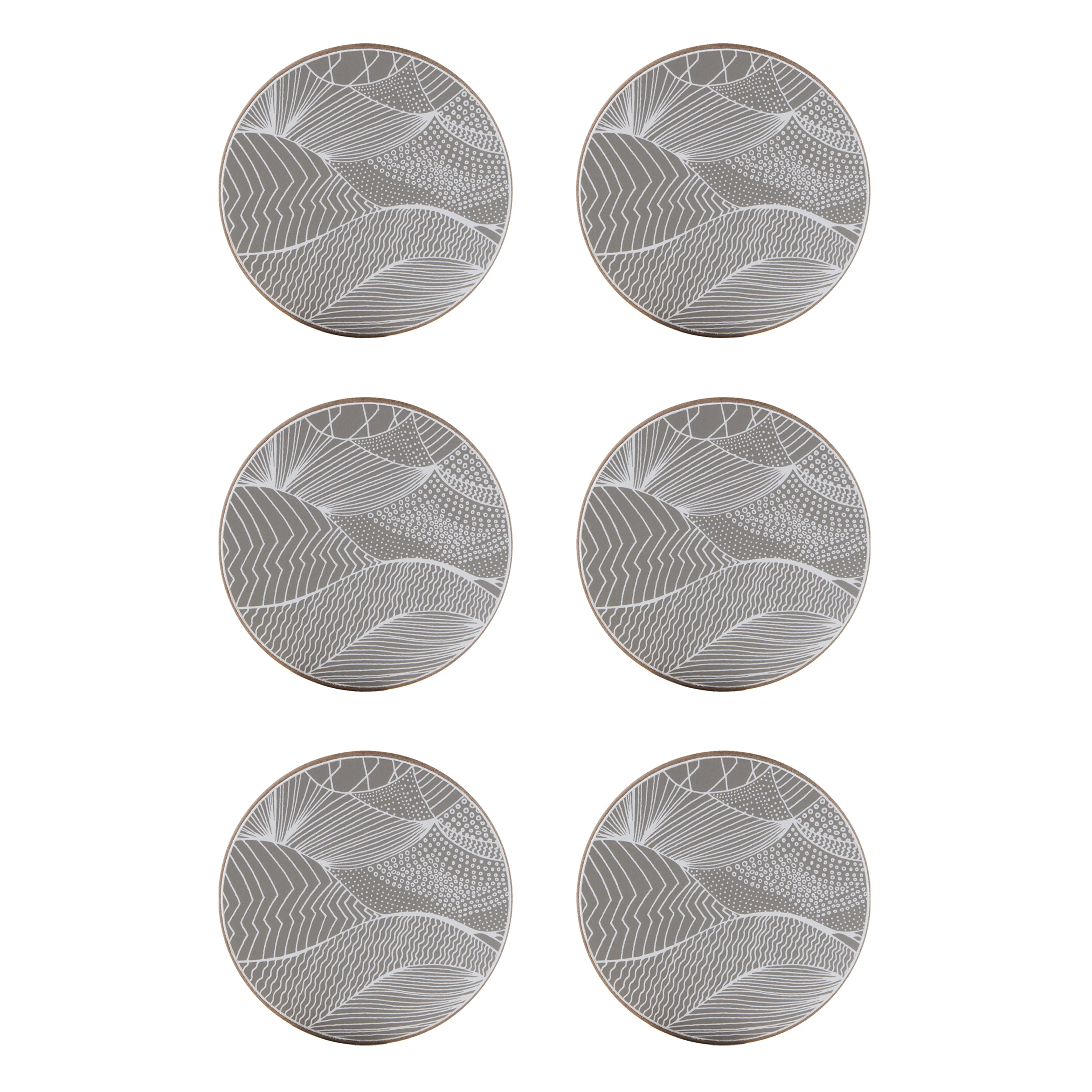Åry Home Japanese Landscape glasunderlägg 6-pack, Stone