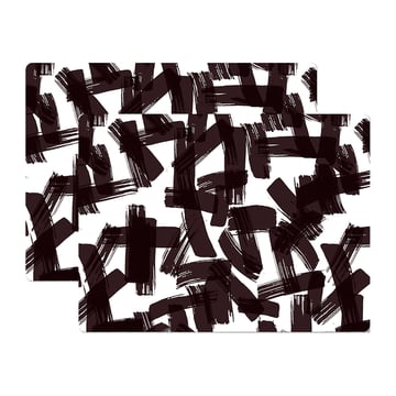 Läs mer om Åry Home Kryss bordstablett 30x40 cm 2-pack Black-white