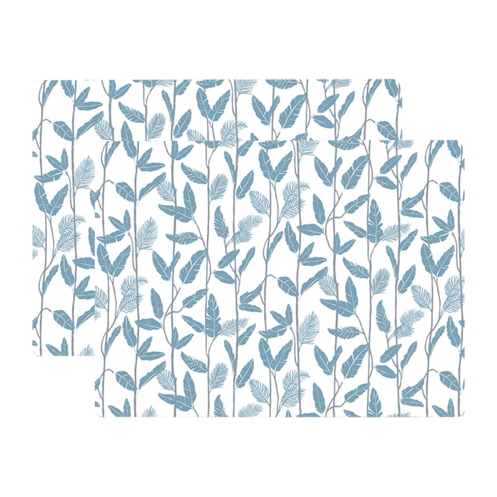 Mougli Blue bordstablett 30x40 cm 2-pack, Blue-white Åry Home