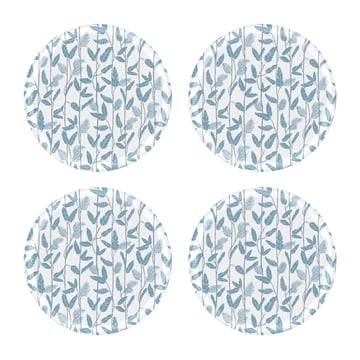 Läs mer om Åry Home Mougli Blue glasunderlägg Ø11 cm 4-pack Blue-white