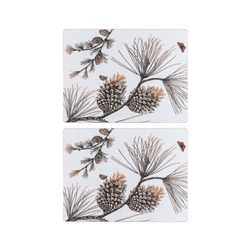 Läs mer om Åry Home Pine Cone bordstablett 2-pack Cotton white
