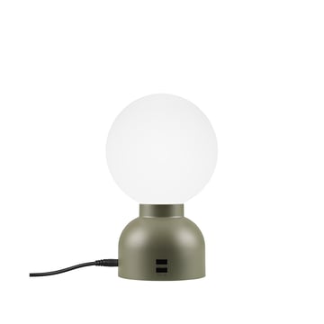 Ateljé Lyktan Pluggie bordslampa pudergrön opalglas
