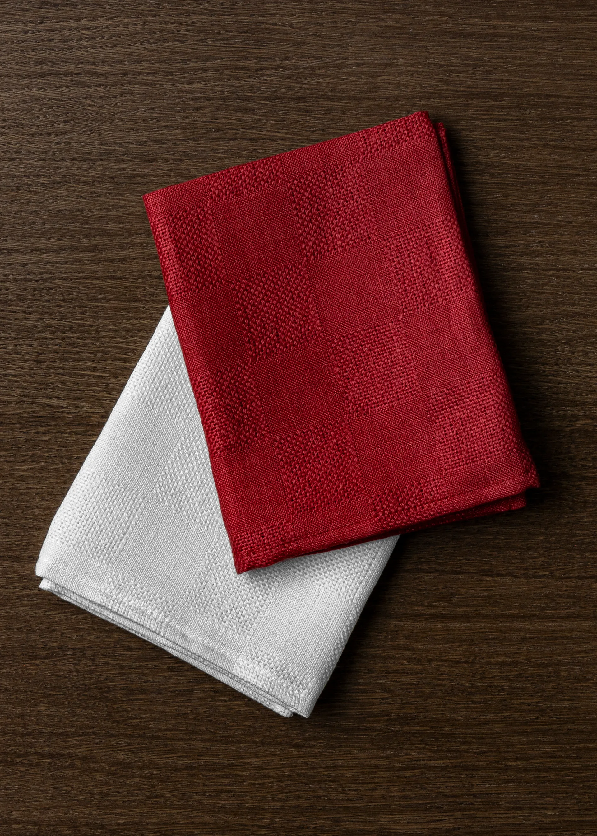 Papilio kökshandduk 40x64 cm 2-pack, Burnt sienna-white Audo Copenhagen