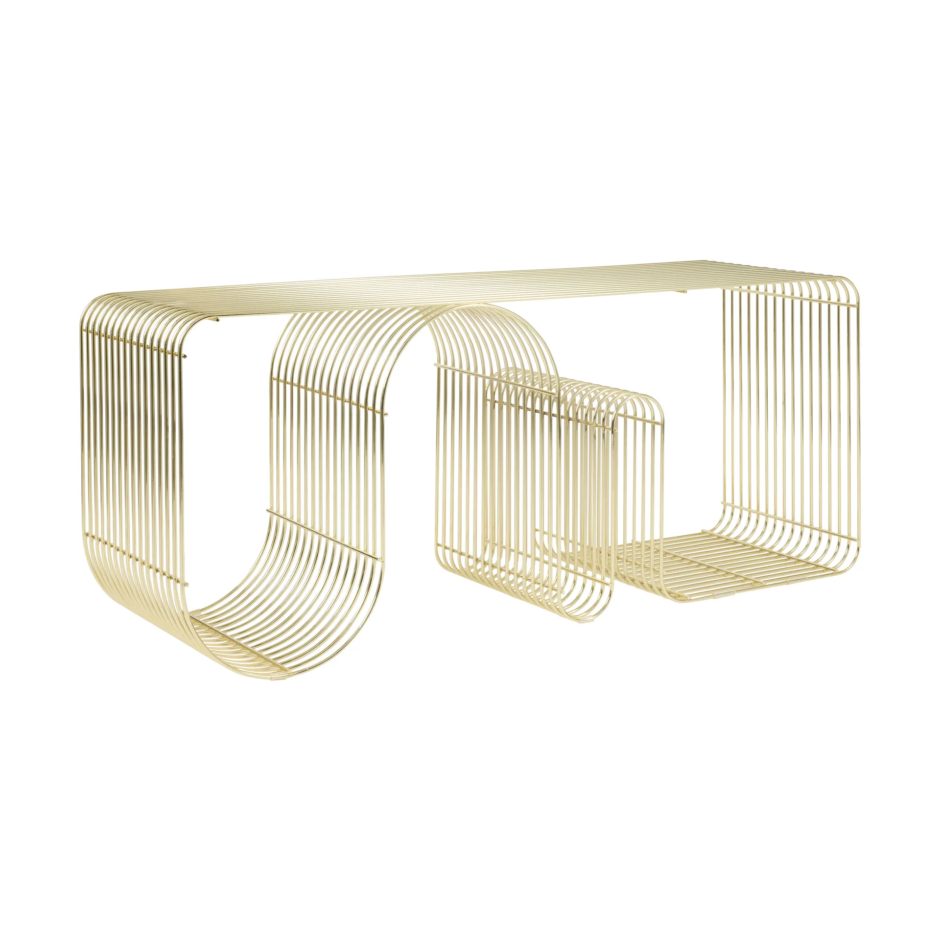 Curva sittbänk 100 cm, Guld AYTM