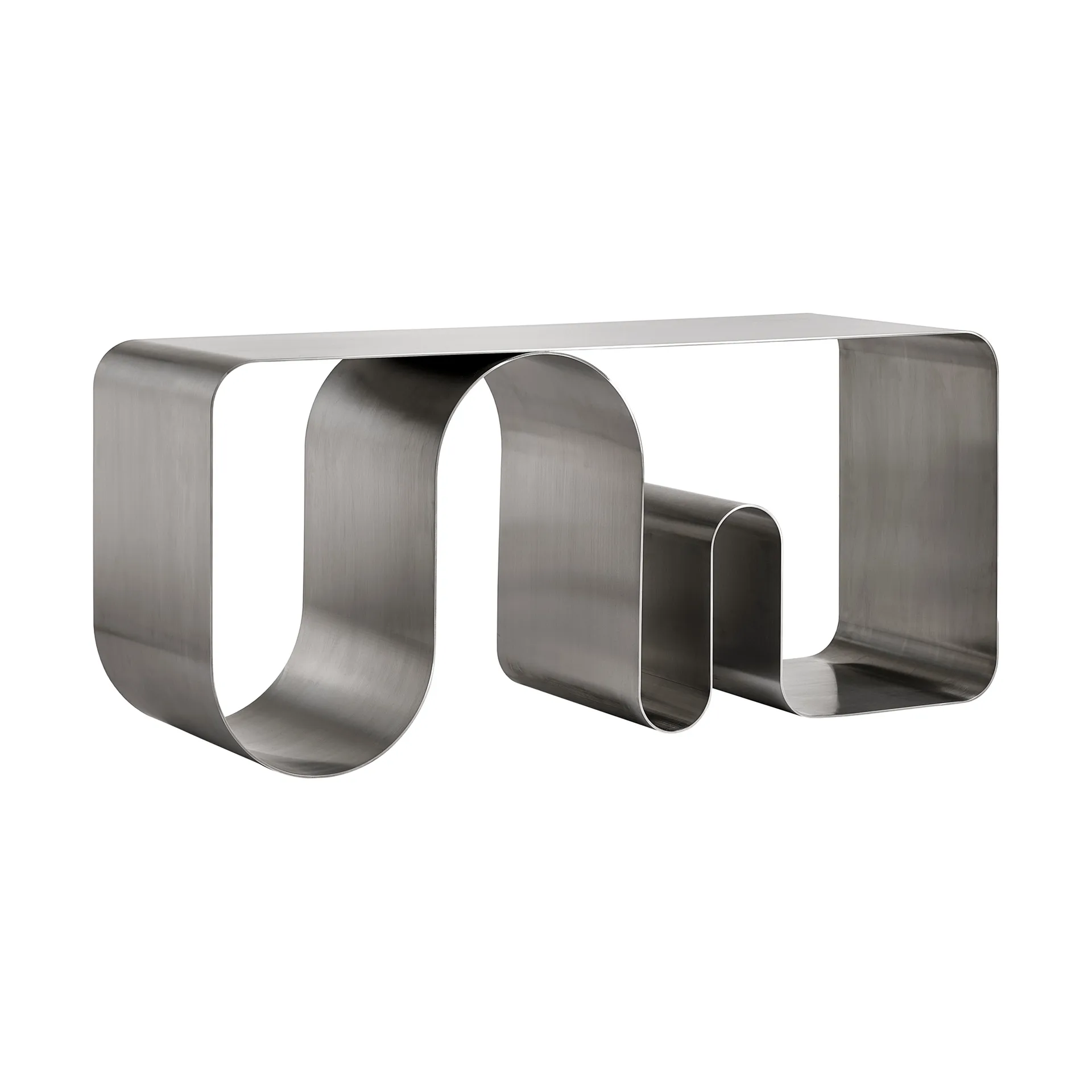 Curva solid sittbänk, Silverfärgad, 100 cm AYTM