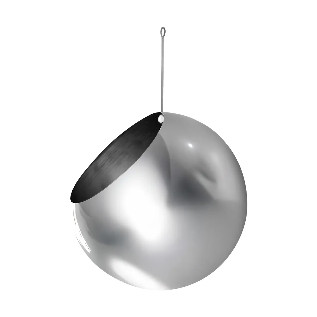 AYTM GLOBE hängande kruka Ø17 cm h28 cm Silver