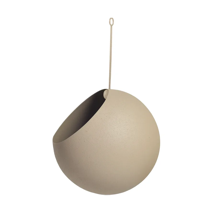 AYTM GLOBE hängande kruka Ø17 cm h28 cm Taupe