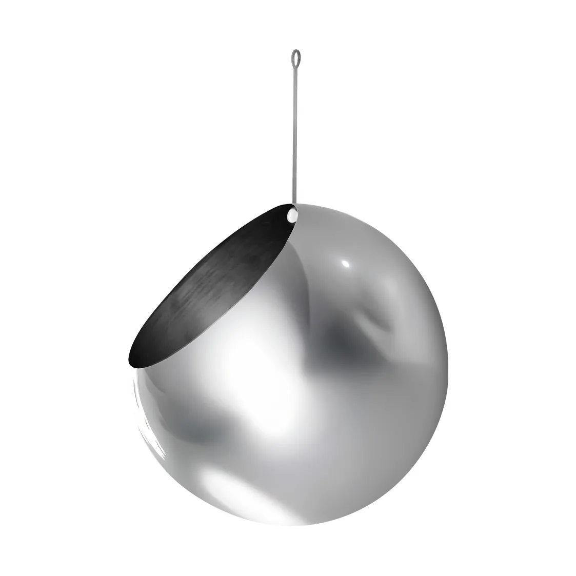 AYTM GLOBE hängande kruka Ø21 cm h32 cm Silver