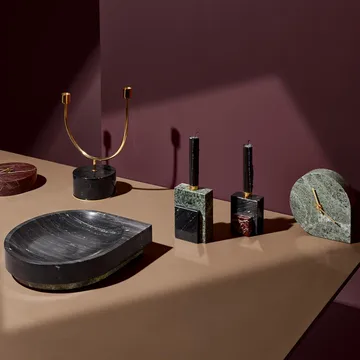 Grasil ljusstake - svart-mässing - AYTM