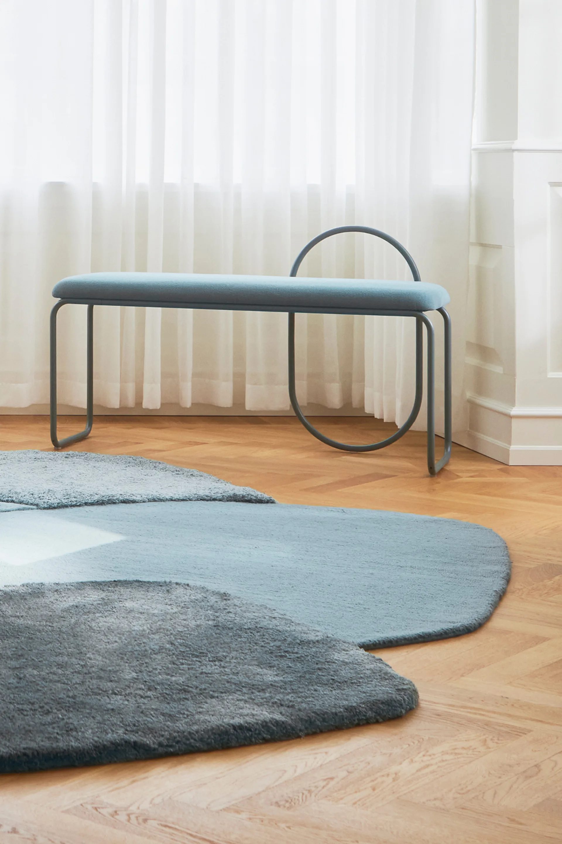 Mola matta 209x288 cm, Dusty blue AYTM