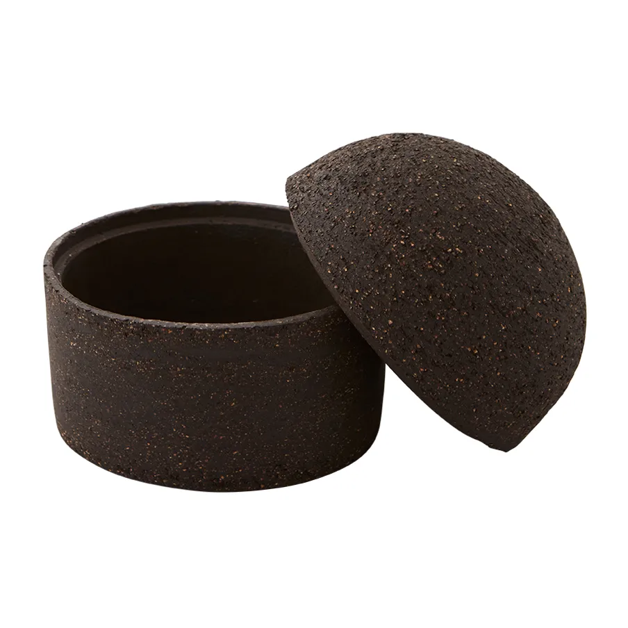 Terra förvaringsburk med lock Ø10,7 cm, Java brown AYTM
