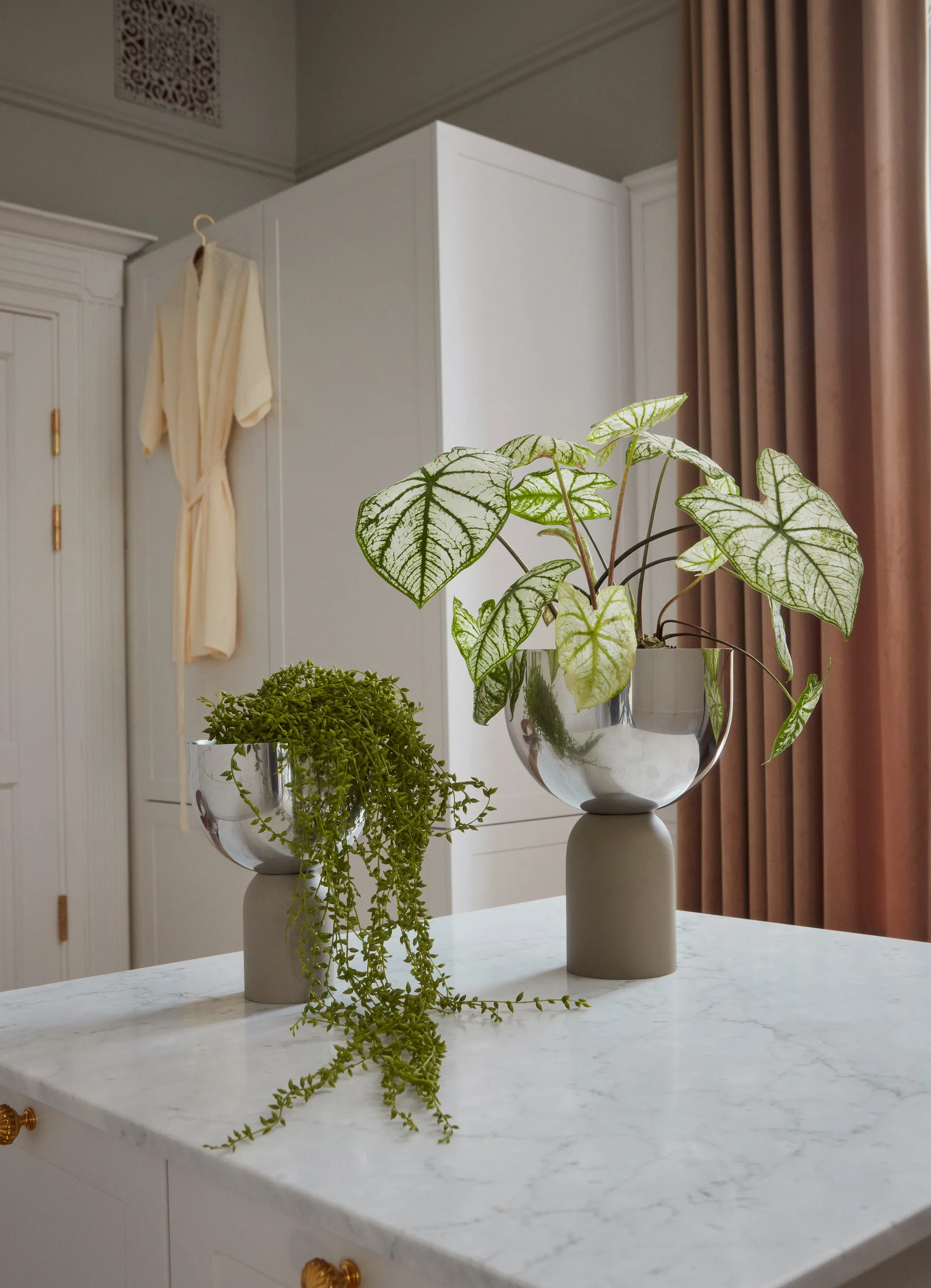 Torus kruka Ø17 cm, Silver-taupe AYTM