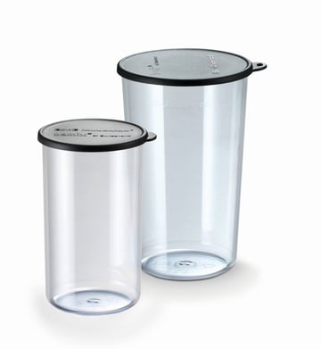 Läs mer om Bamix Mixbägare m lock 400+600ml till bamix Transparent