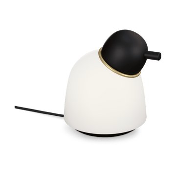 Läs mer om Belid Bird bordslampa 21,5 cm Svart-mässing-opalglas