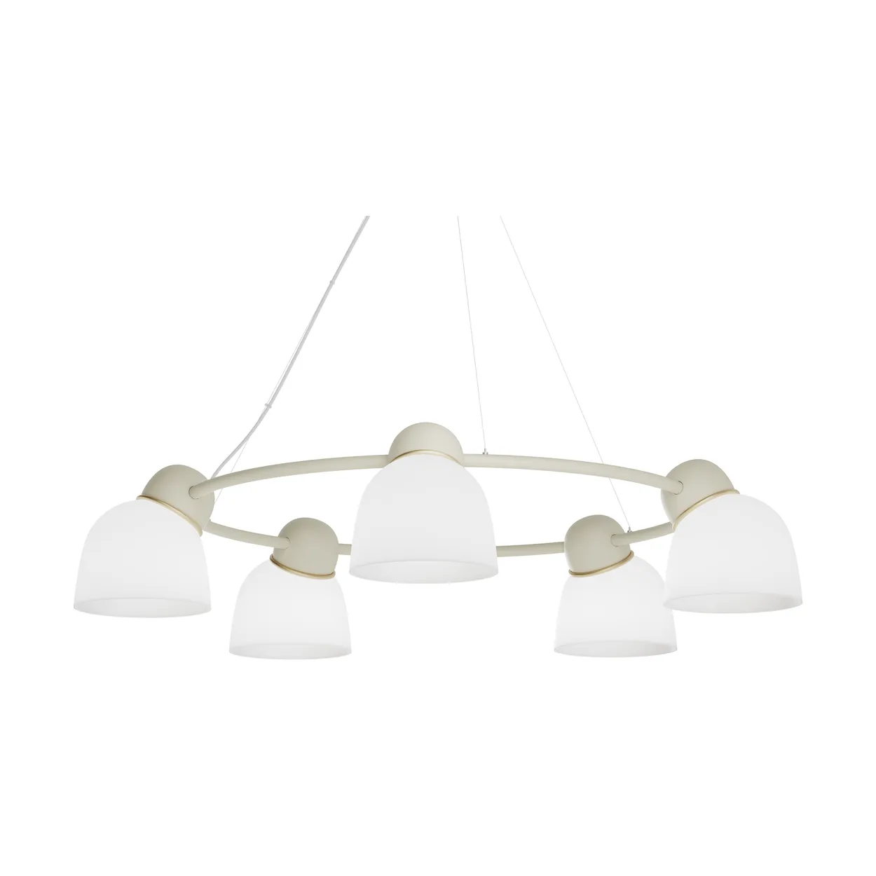 Belid Bird takkrona Ø95,3 cm Sand-mässing-opalglas