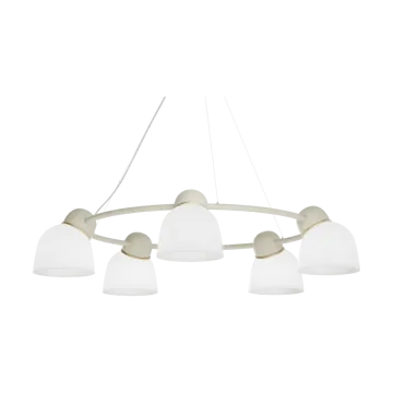 Belid Bird takkrona Ø95,3 cm Sand-mässing-opalglas