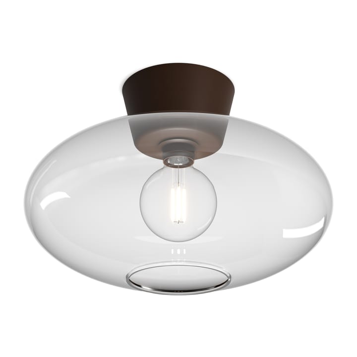 Bullo plafond XL klarglas Ø38 cm - Oxid - Belid