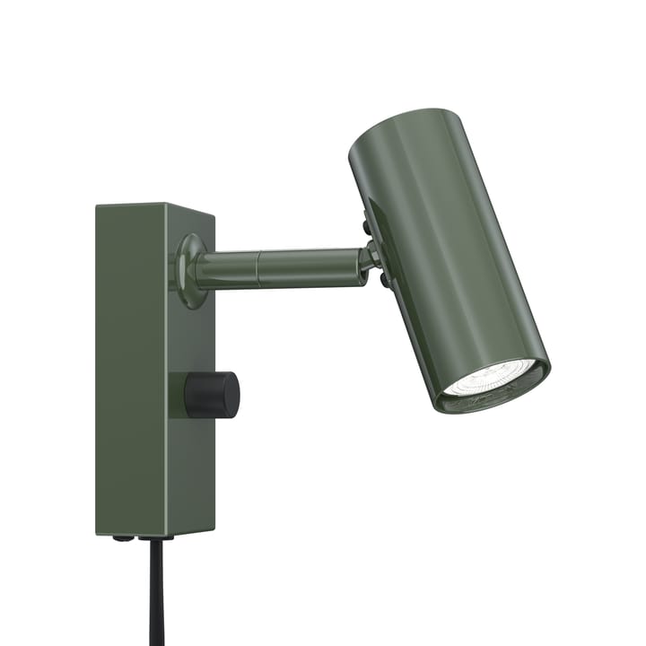 Cato vägglampa - Blank skogsgrön-mattsvart - Belid