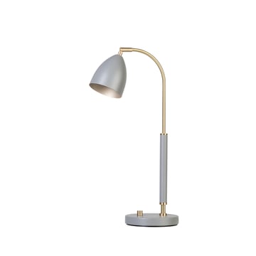 Läs mer om Belid Deluxe bordslampa varmgrå, mässing