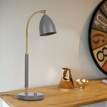 Deluxe bordslampa - varmgrå, mässing - Belid