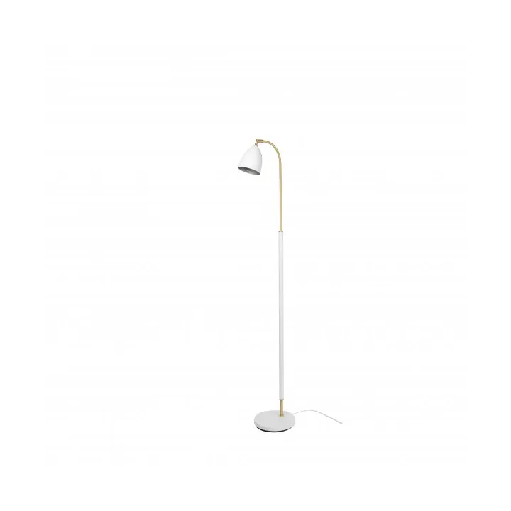 Deluxe golvlampa med dimmer 133 cm - Vit - Belid