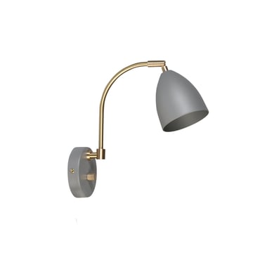 Läs mer om Belid Deluxe vägglampa varmgrå, mässing