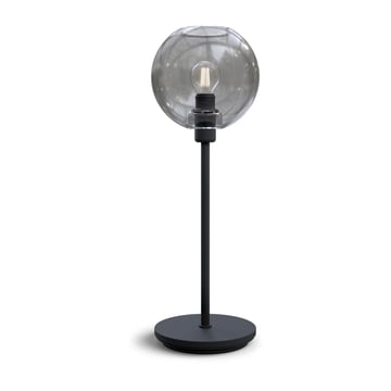 Belid Gloria bordslampa 46 cm Svartstruktur-rökfärgat glas