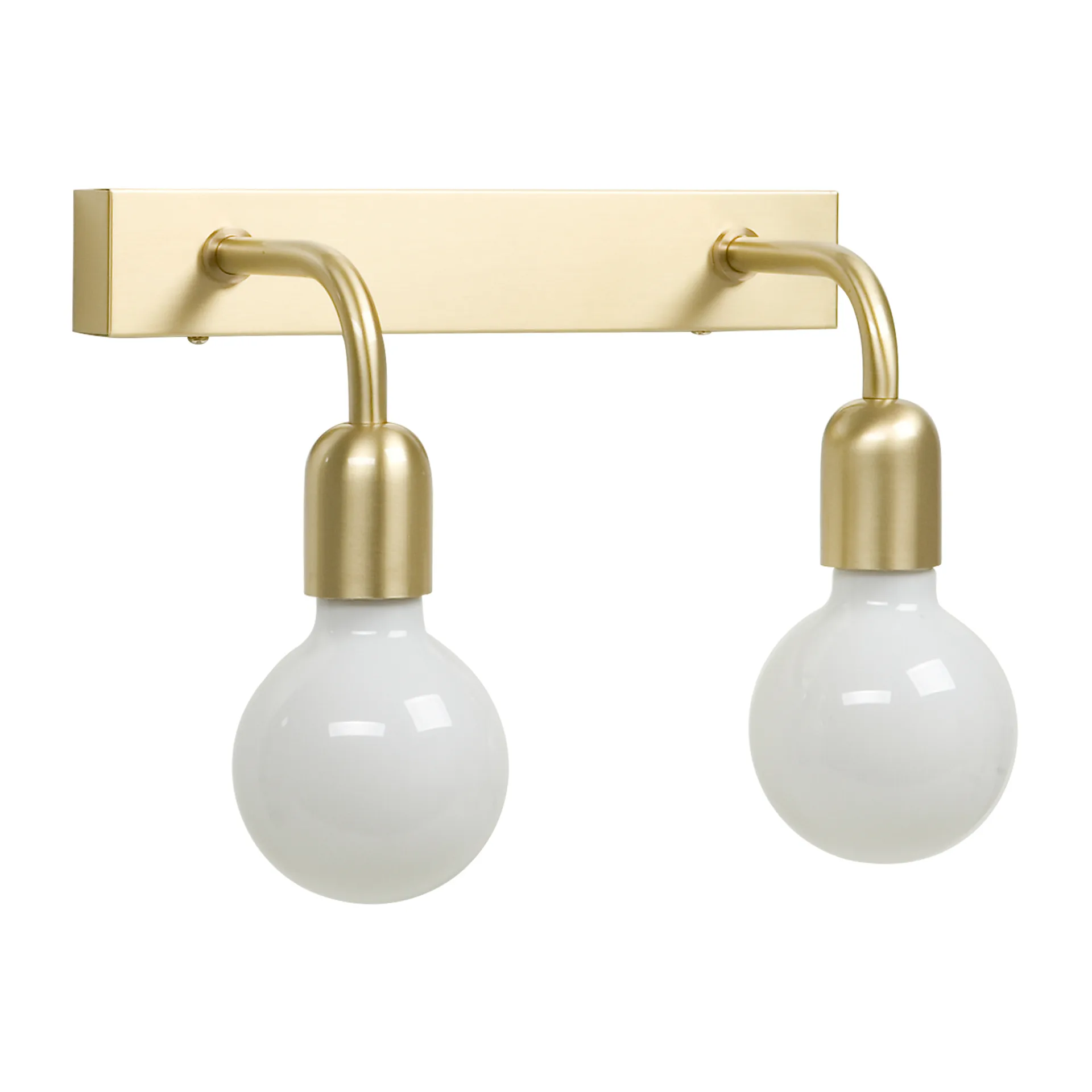 Regal 2 vägglampa 13,5 cm, Borstad mässing Belid