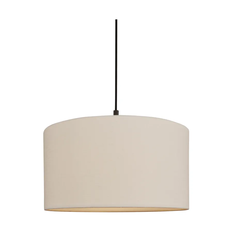 Soft pendel, Linne vit-metallic brons, Ø44 cm Belid