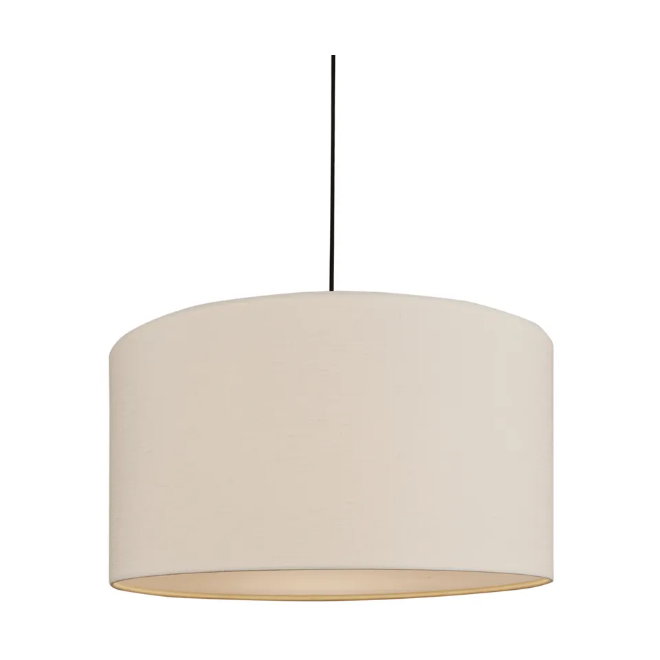 Soft pendel, Linne vit-metallic brons, Ø60 cm Belid