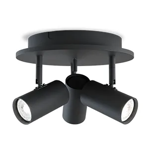 Tyson 3-spotlight Ø25 cm, Svart Belid