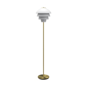 Läs mer om Belid Valencia golvlampa 150 cm Mattvit-mässing