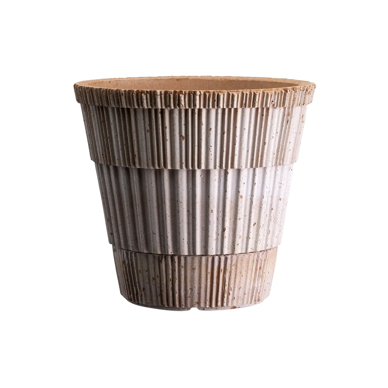 Bergs Potter Atlas raw kruka med fat Rosa, &Oslash;14 cm