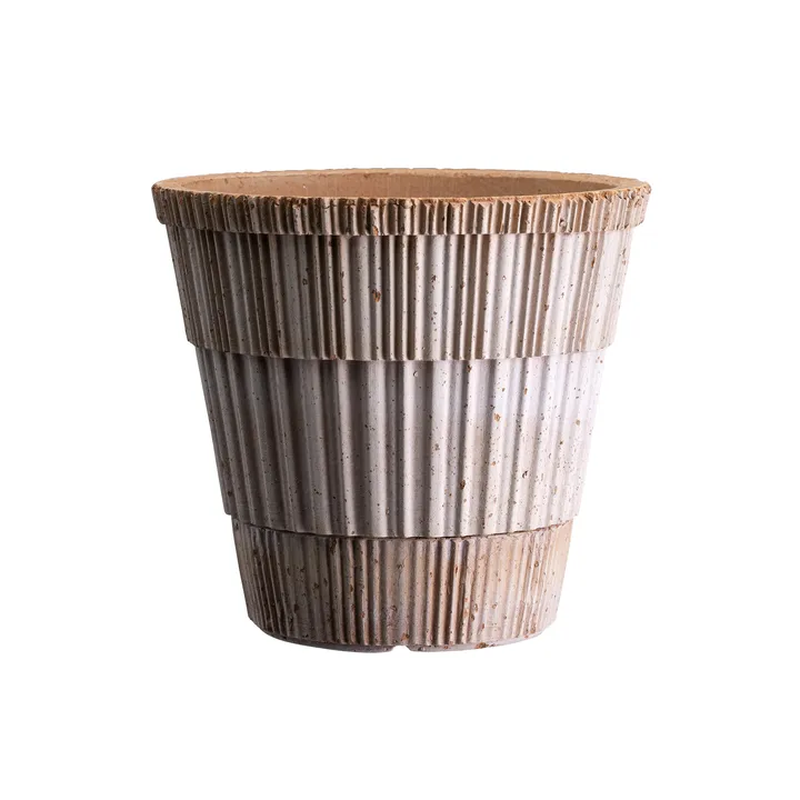 Atlas raw kruka med fat - Rosa, Ø16 cm - Bergs Potter