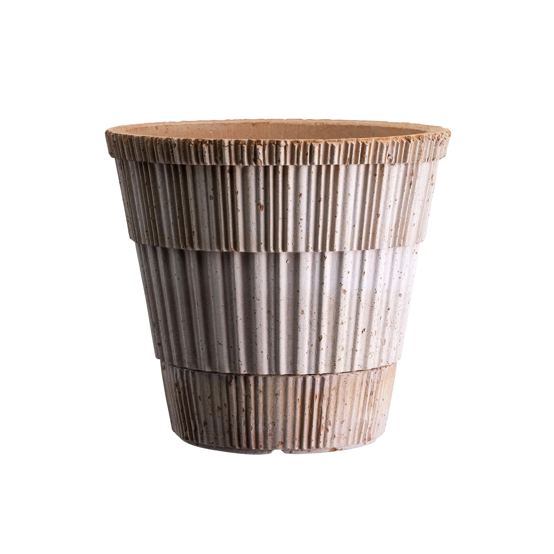 Atlas raw kruka med fat, Rosa, Ø25 cm Bergs Potter