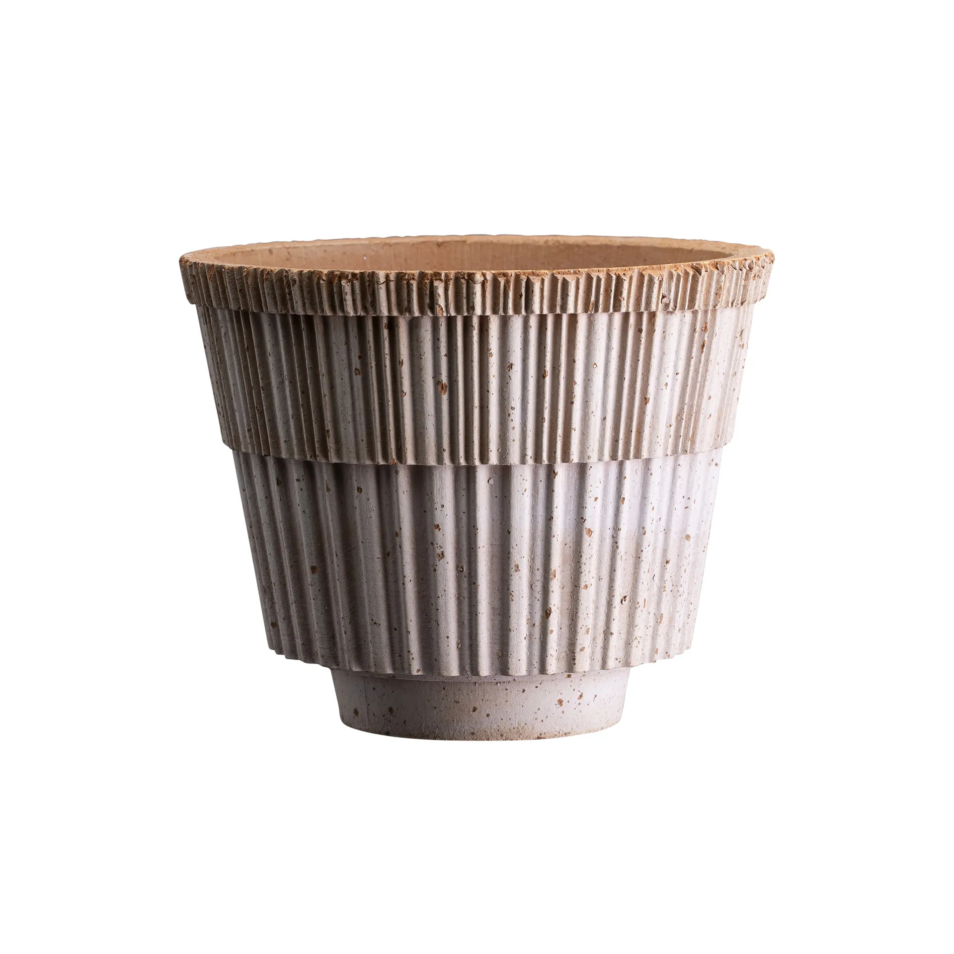 Atlas raw kruka med fat, Rosa, Ø25 cm Bergs Potter