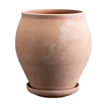 Delphi kruka med fat 2 delar - Rosa, Ø20 cm - Bergs Potter
