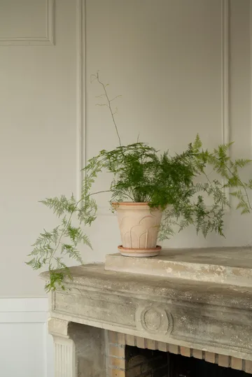 Fleur kruka med fat 2 delar - Rosa, Ø25 cm - Bergs Potter