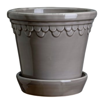 Bergs Potter Köpenhamn kruka glaserad Ø16 cm Grey