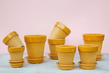 Simona kruka glaserad Ø12 cm - Yellow - Bergs Potter