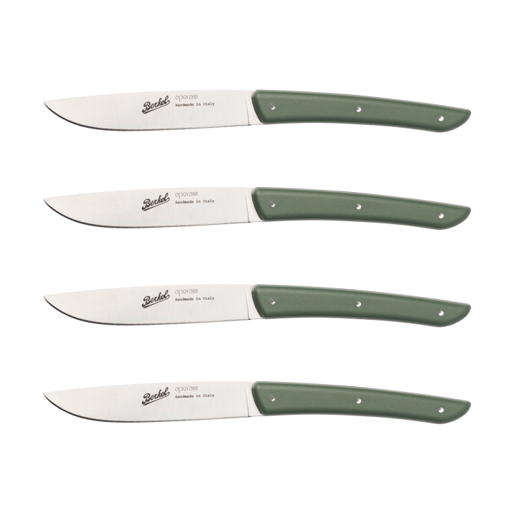 Color köttkniv 4-pack 11 cm - Olive Green - Berkel