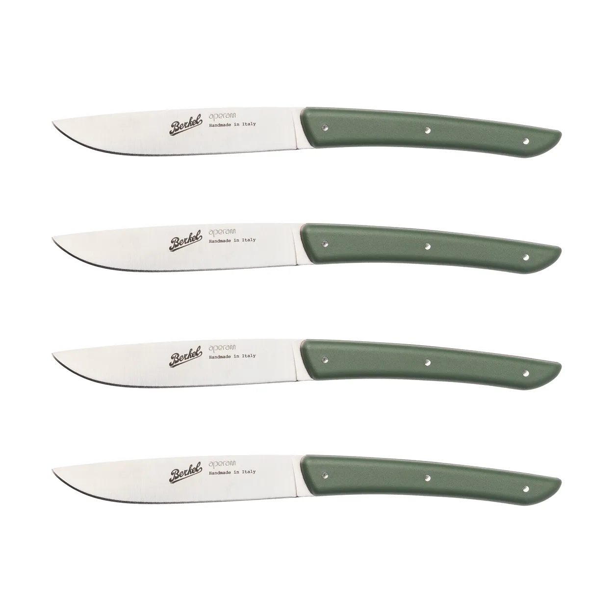 Berkel Color k&ouml;ttkniv 4-pack 11 cm Olive Green