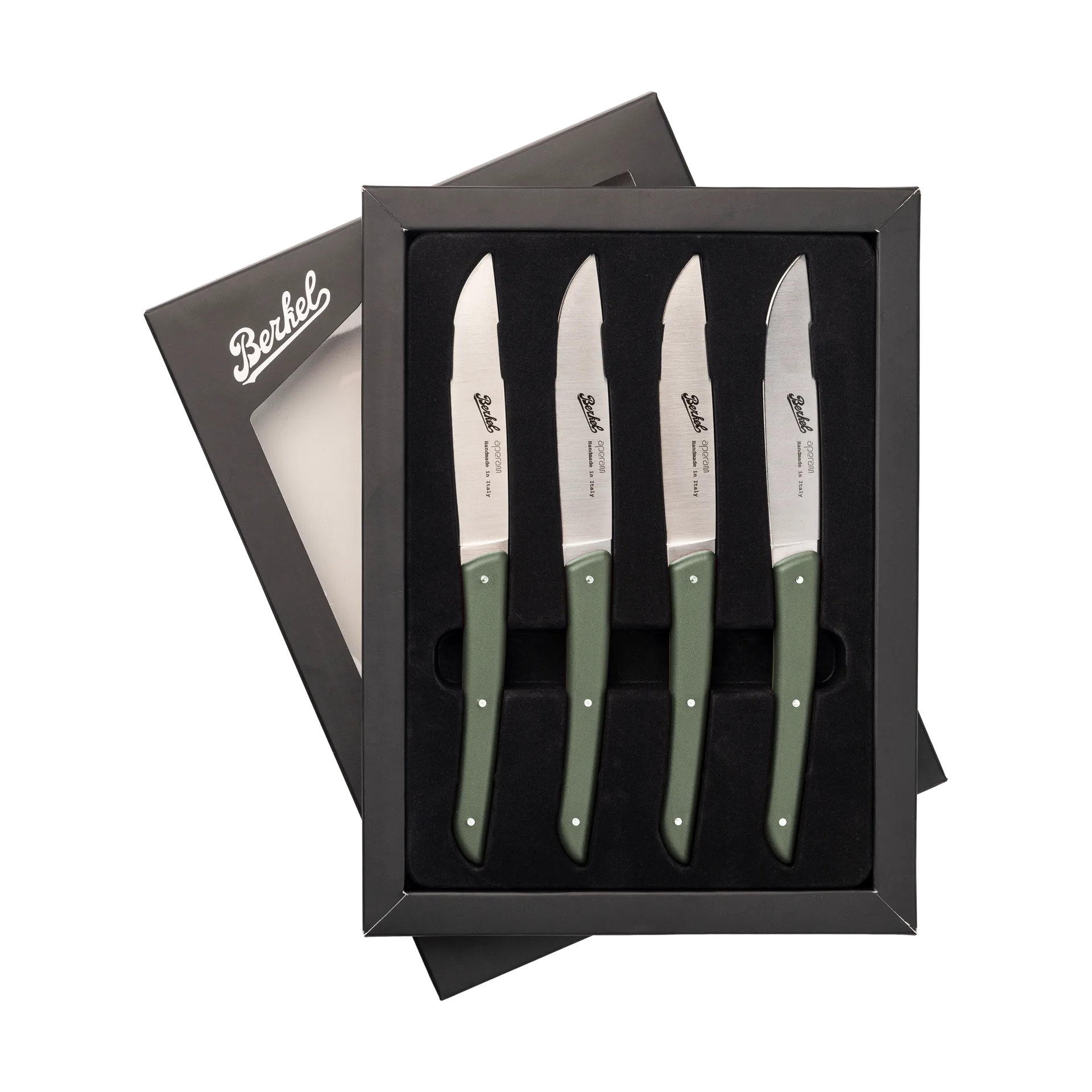 Color köttkniv 4-pack 11 cm, Olive Green Berkel